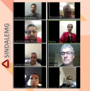 Reunião remota do colegiado diretor do Sindalemg