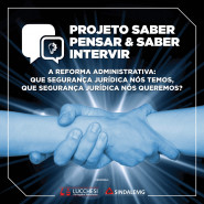 projeto saber pensar e saber – reforma administrativa