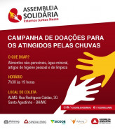 assembleia solidária – Ajude os atingidos pelas chuvas em Minas