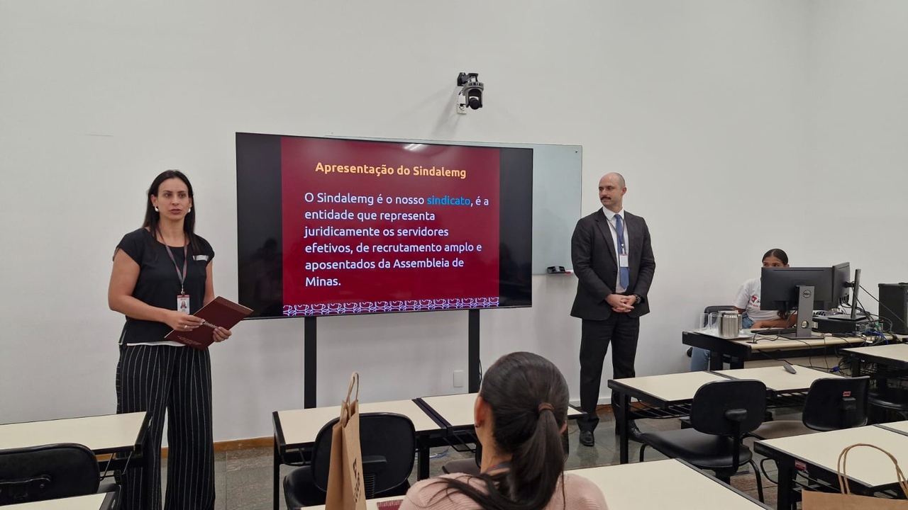 BEM-VINDOS! SINDALEMG RECEBE NOVOS SERVIDORES DA ALMG
